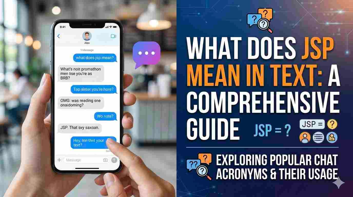 what does jsp mean in text