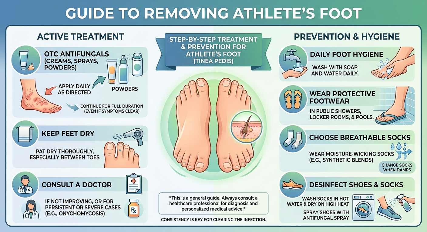 how to get rid of athlete's foot