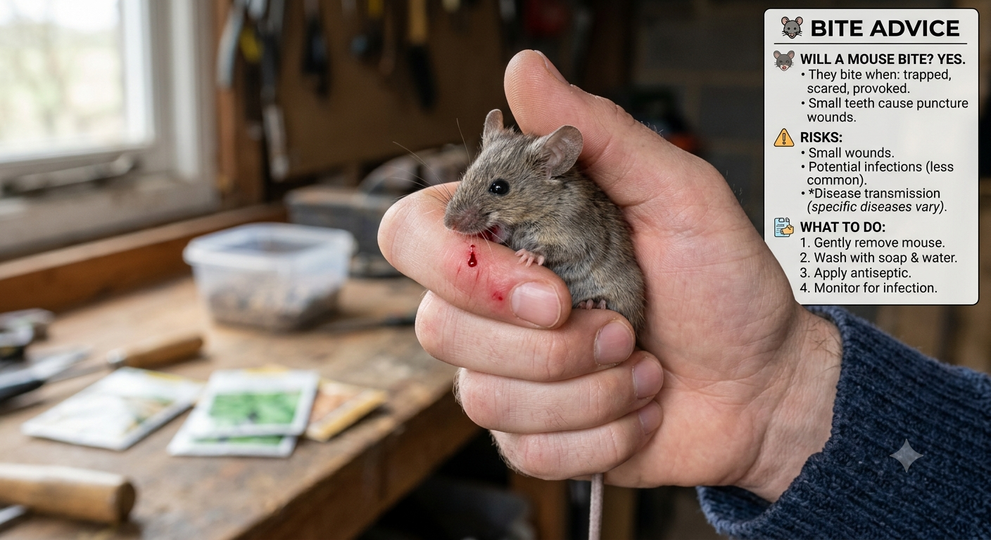 will a mouse bite