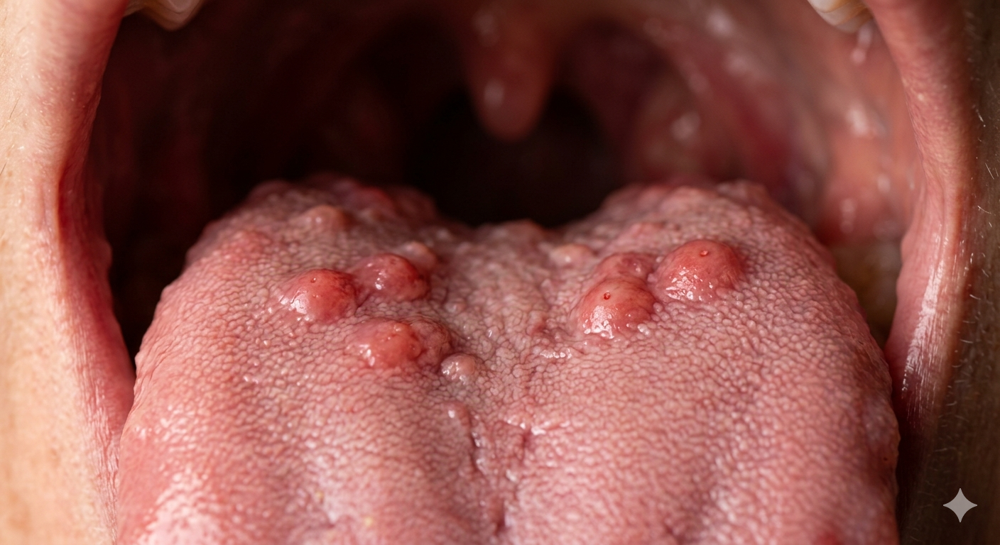pimples on the back of my tongue